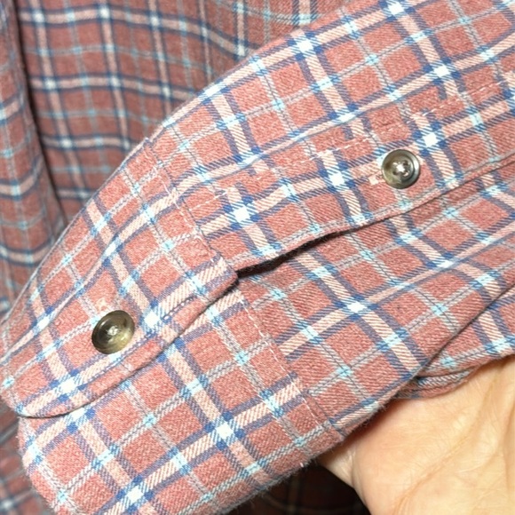 Faherty Plaid 100% Organic Cotton Button Down Shirt* - Picture 4 of 8